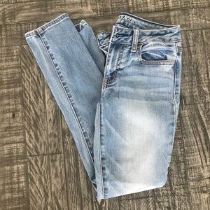 Light denim jeans